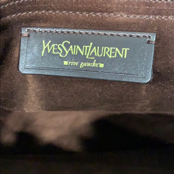 Yves Saint Laurent Brown Suede Bag - Picture 3 of 5